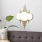 Maple and Jade Metal Geometric Wall Mirror in Gold, , large