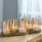 Ashley Evereton 6-Piece Candle Holder Set in Antique Gold, , large