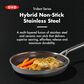 Green Pan Trident Hybrid 12" Nonstick Open Frypan in Stainless Steel, , large
