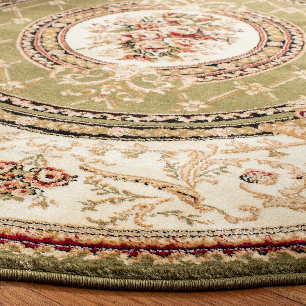 Safavieh Lyndhurst LNH223 8&#39; Round Sage and Ivory Area Rug, , large