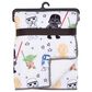 Lambs and Ivy Star Wars Classic Fleece Baby Crib Blanket in Gray, Green, White and Black, , large