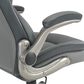 Valor Living Executive Chair with Charcoal Grey Upholstery in Titanium, , large