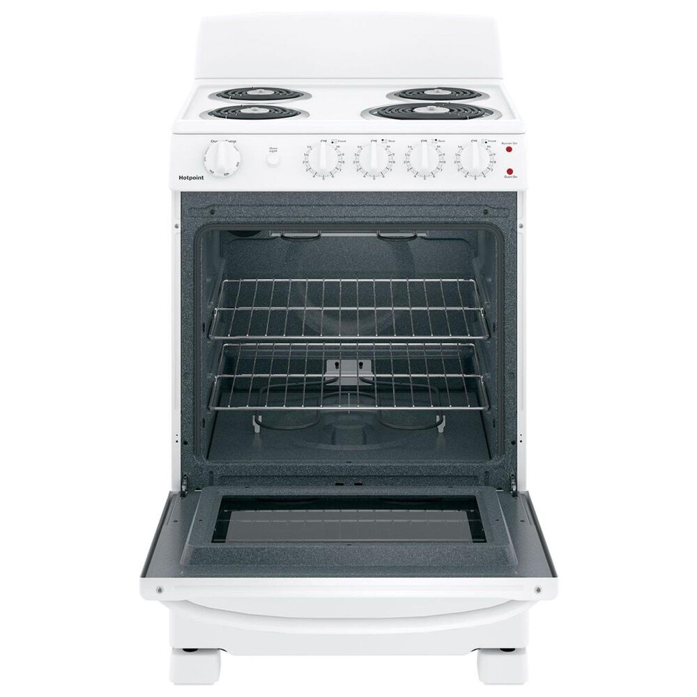 Hotpoint 24&quot; Front-Control Electric Range in White, , large