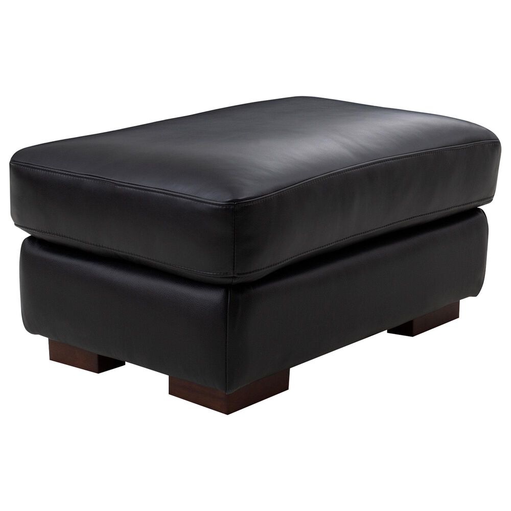 Italiano Furniture Luca Ottoman in Black, , large