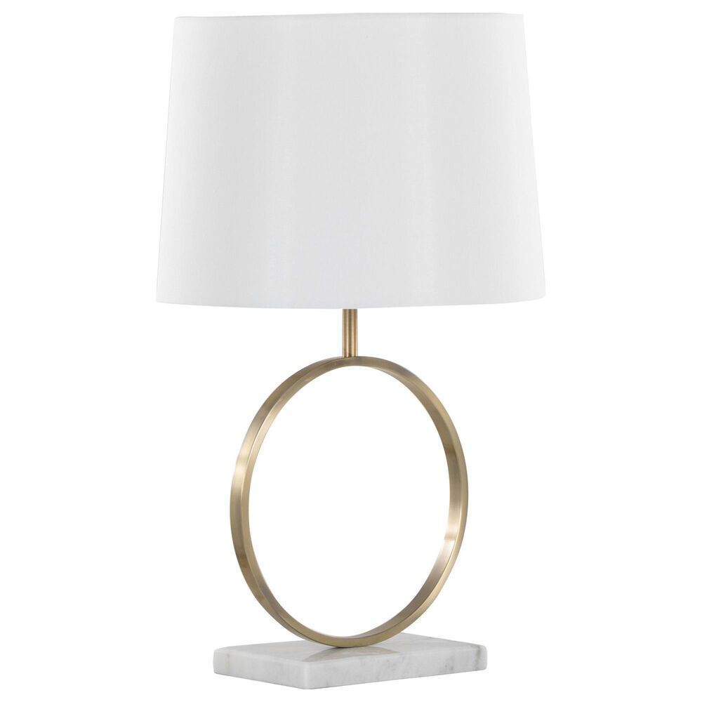 Grandview Gallery Moon Table Lamp in Gold and White, , large
