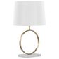Grandview Gallery Moon Table Lamp in Gold and White, , large