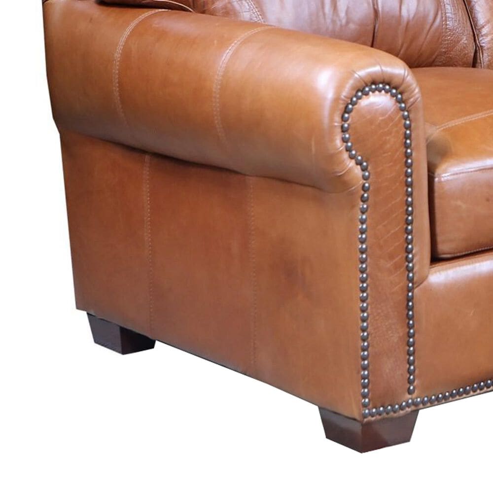 USA Premium Leather Stationary Sofa in Saddle Glove, , large