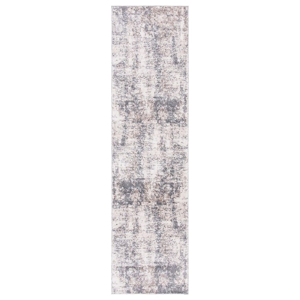 Safavieh Aston ASN713 2" x 8" Ivory and Grey Runner, , large