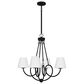 Quoizel Atkins 4-Light Chandelier in Matte Black, , large