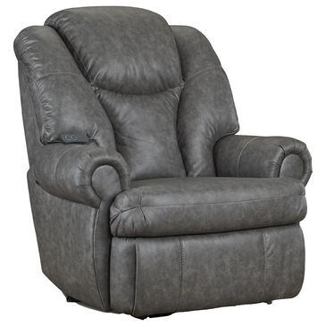 HomeStretch Kong Power Recliner in Charcoal, , large