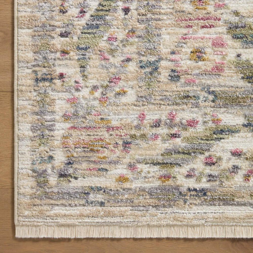 Rifle Paper Co Crafted by Cloth and Company Provence 2&#39;6&quot; x 4&#39; Fleur Ivory Area Rug, , large