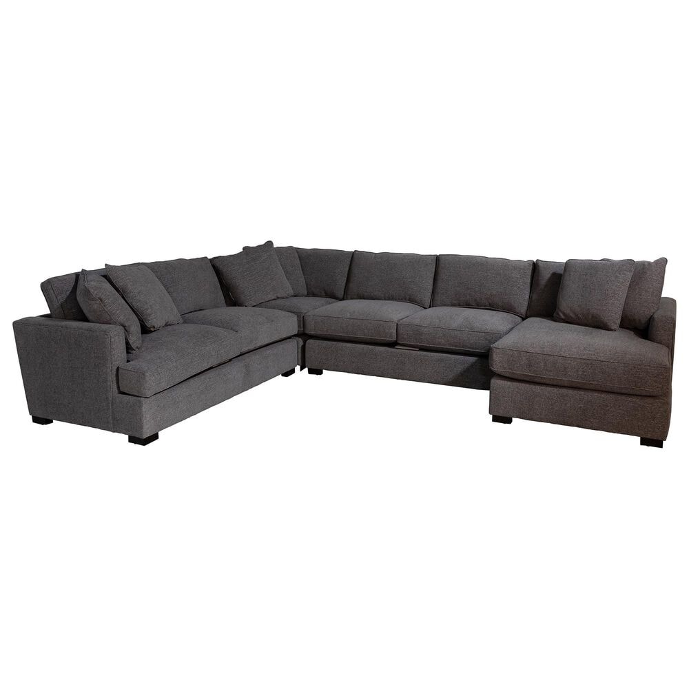 Fulton Home Triumph 2 4-Piece Sectional in Charcoal, , large