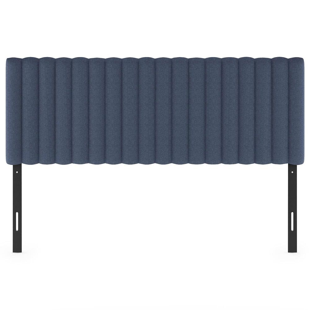 HOMLUX Roanne Queen Upholstered Tufted Headboard in Denim, , large