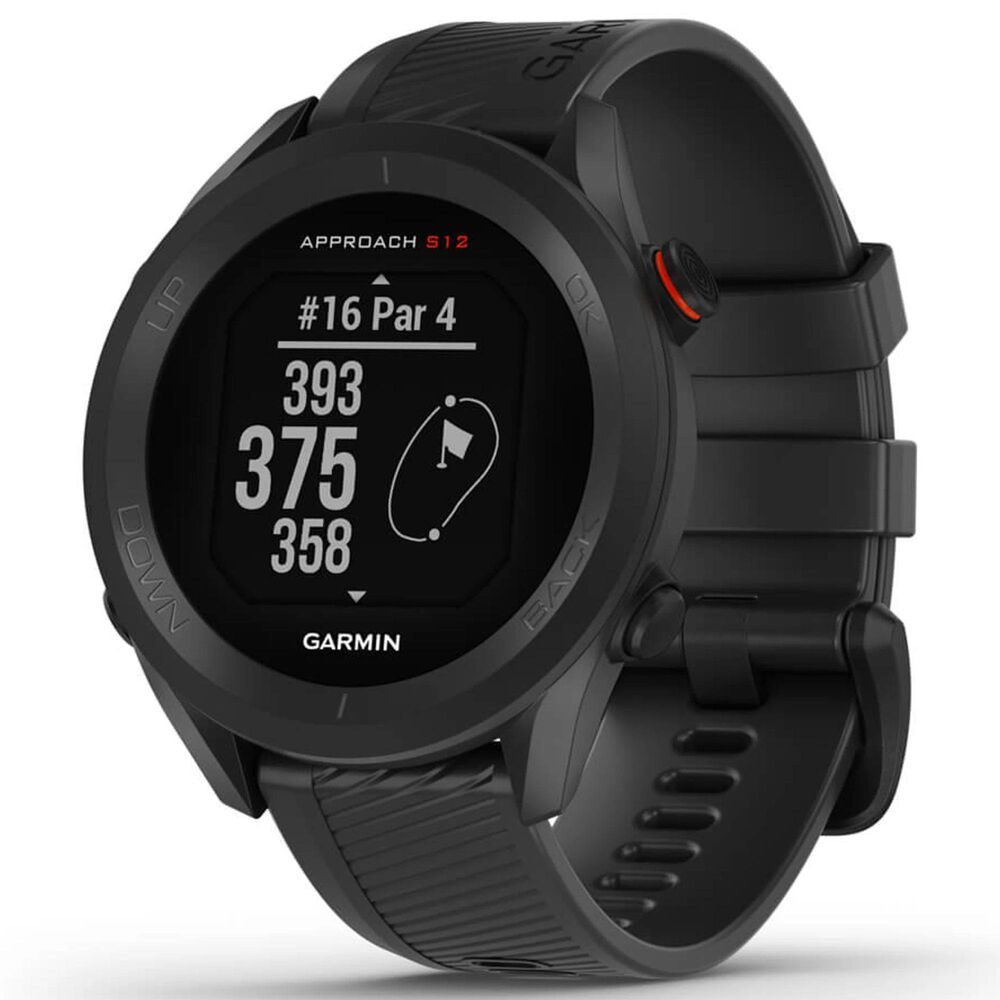 Garmin Approach S12 Smartwatch 42mm in Black, , large