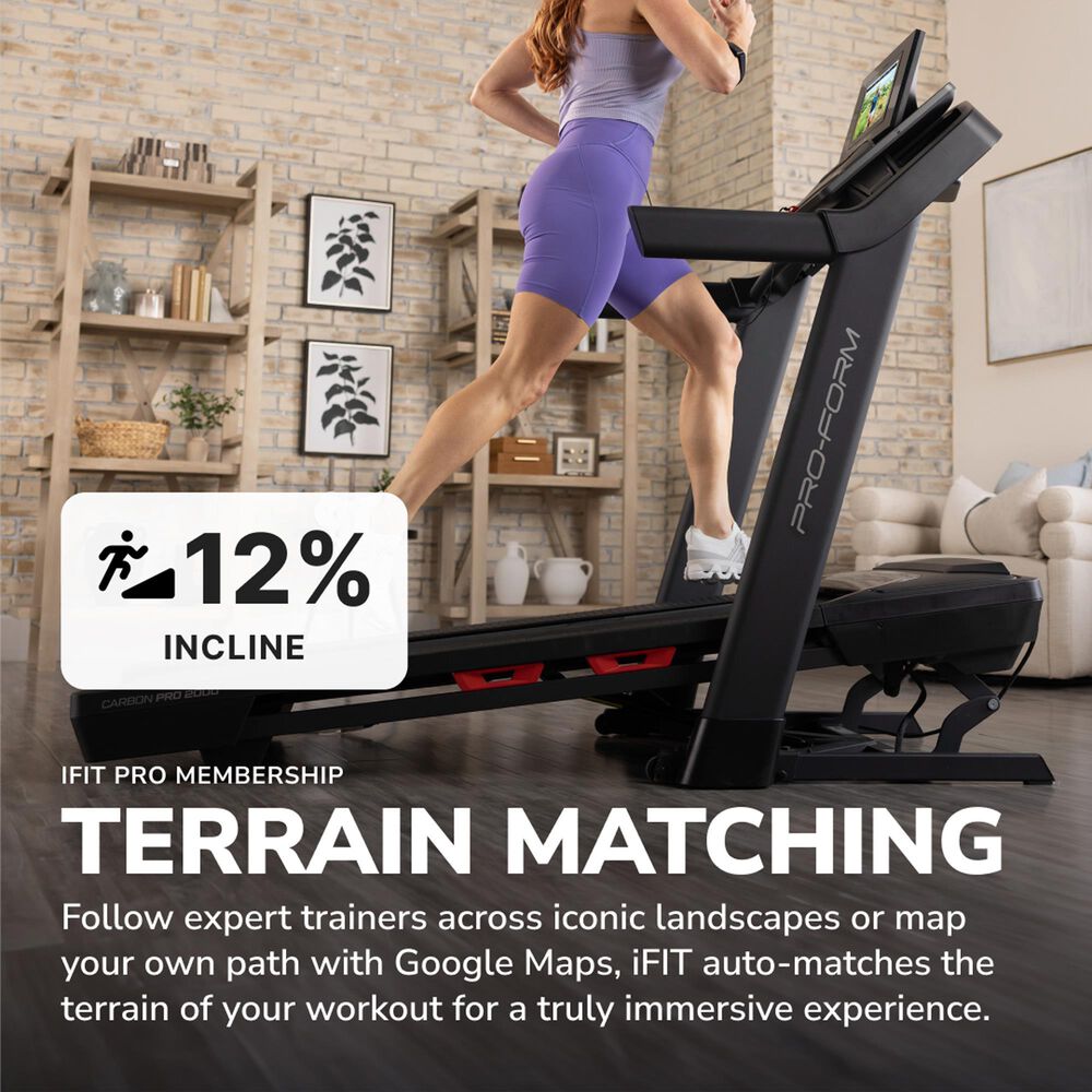 ProForm Carbon Pro 2000 Folding Treadmill with iFIT, , large