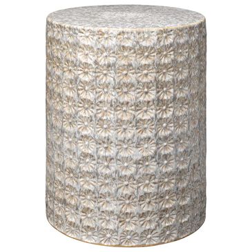 Splendor Living Wildflower Side Table in Cream and Grey, , large