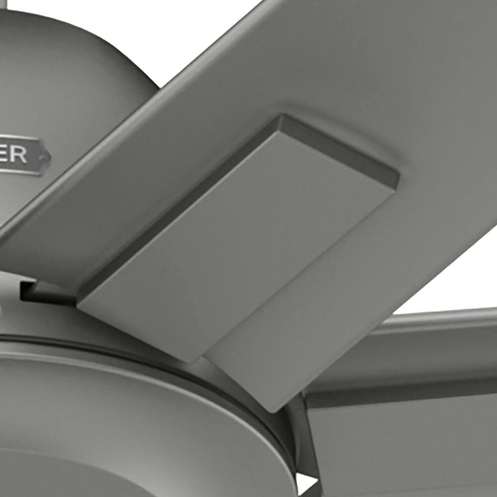 Hunter Downtown 72&quot; Outdoor Ceiling Fan in Matte Silver, , large