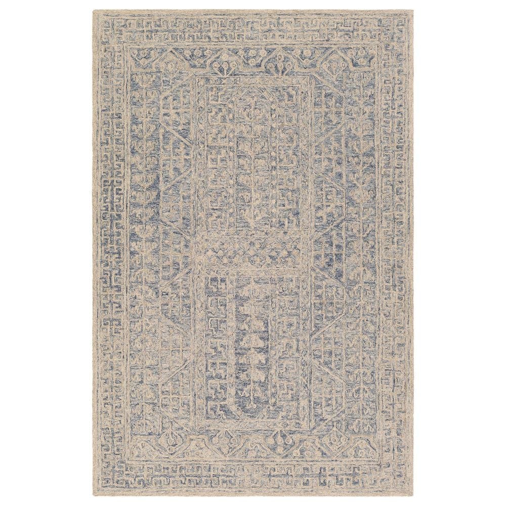 Surya Granada GND-2318 8" x 10" Dark Blue, Denim and Khaki Area Rug, , large