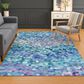 Dalyn Rug Company Kaleidoscope Turquoise 9" x 12" Indoor/Outdoor Area Rug, , large