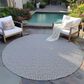 Dalyn Rug Company Hinton 10" Round Grey Indoor/Outdoor Area Rug, , large