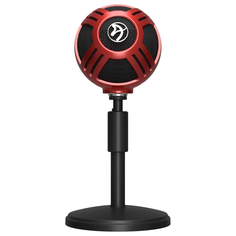 Arozzi Sfera Gaming/Streaming/Office USB Microphone - Cardioid Polar Pattern, Boom Arm Compatible - Red, , large