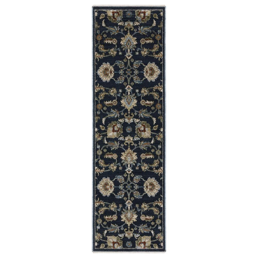 Oriental Weavers Capella Blue and Multicolor 2"3" x 7"6" Runner, , large