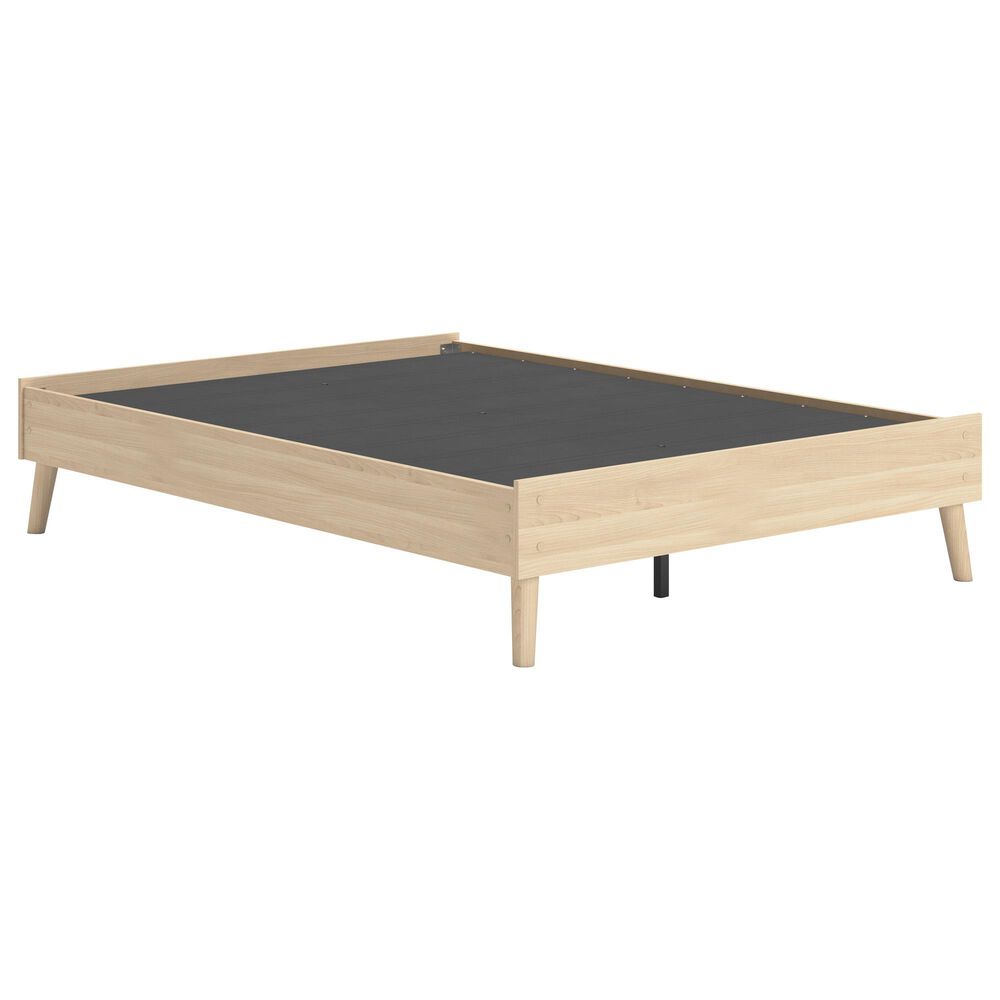 Ashley Cabinella Full Platform Bed in Tan, , large