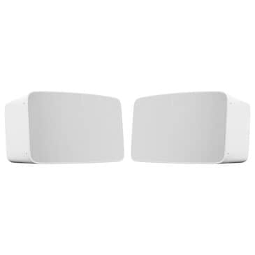 SONOS FIVE Wireless Smart Speaker in White - Set of 2, , large