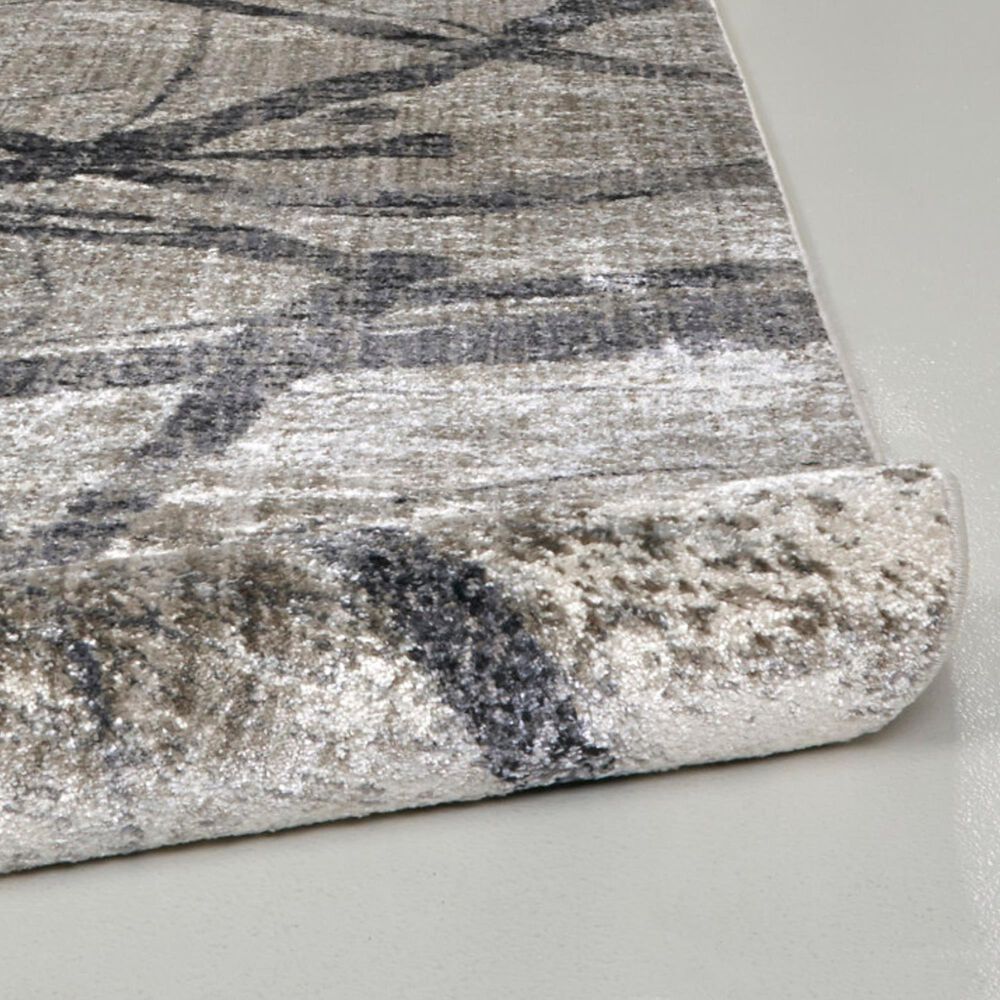 Feizy Kano Charcoal and Gray 6&#39;7&quot; x 9&#39;6&quot; Area Rug, , large