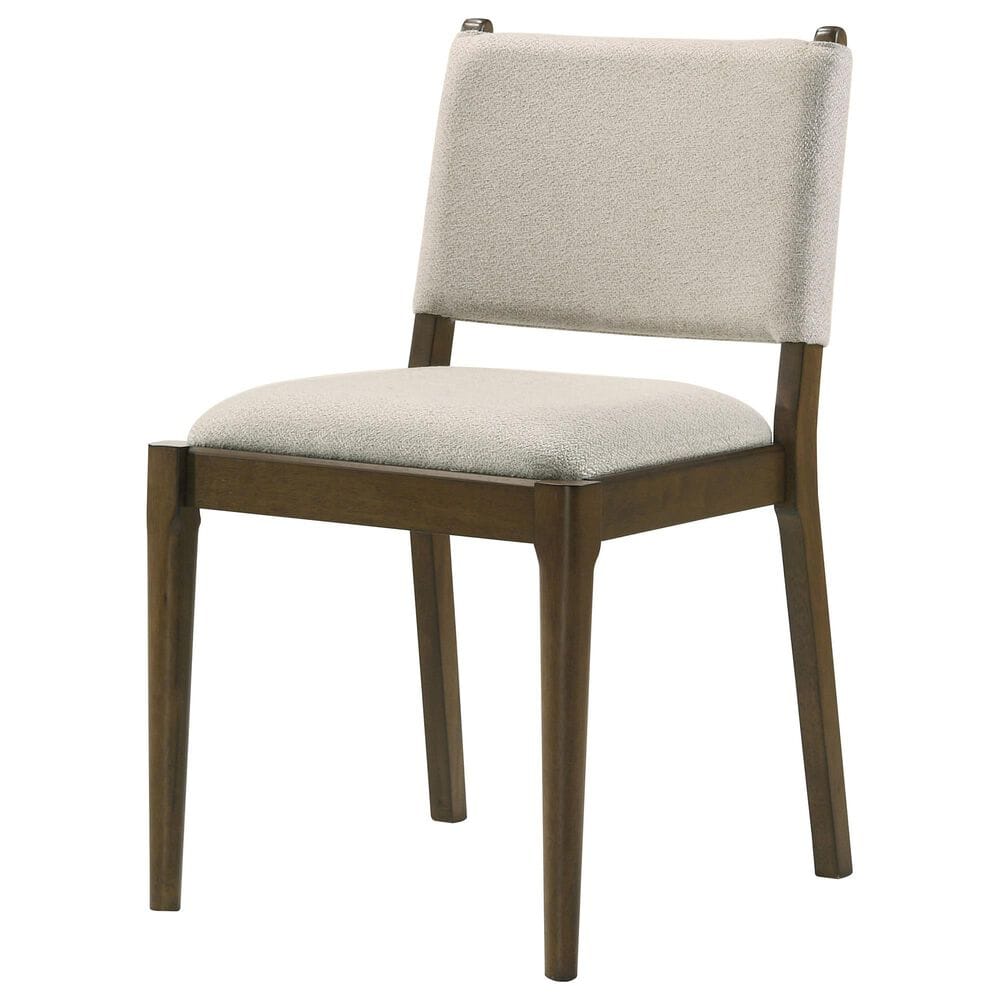 Coaster Ottowa Wood and Upholstered Dining Side Chair in Brown, , large
