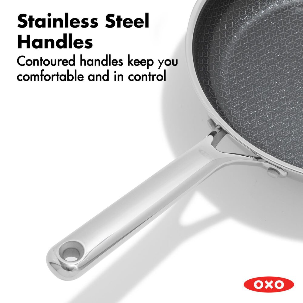 Green Pan Trident Hybrid 10-Piece Nonstick Cookware Set in Stainless Steel, , large