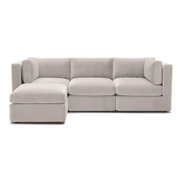 Joybird Daya 4-Piece Stationary Modular Sectional in Merit Dove, , large