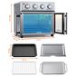 HOMLUX 26 Qt Extra-Large Air Fryer Toaster Oven in Silver, , large