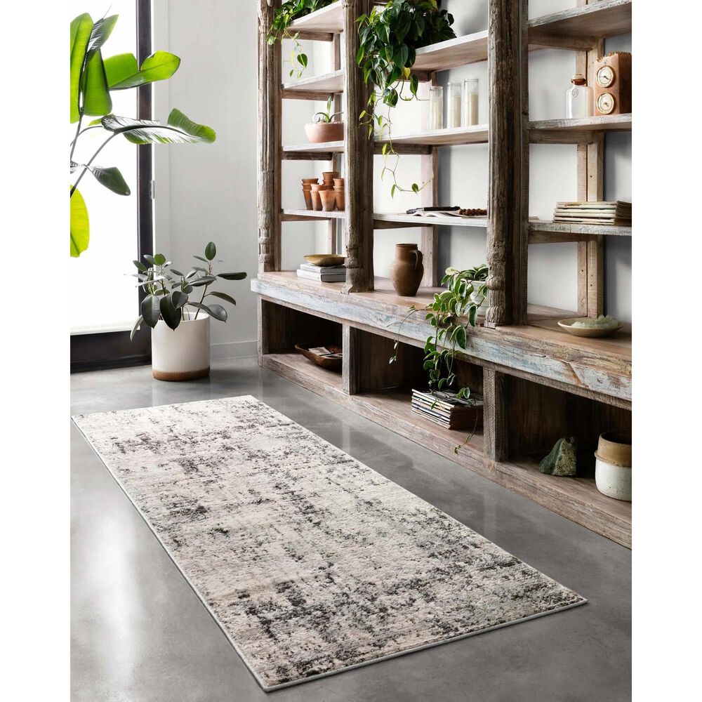Loloi II Alchemy ALC-04 2&#39;8&quot; x 10&#39;6&quot; Silver and Graphite Runner, , large