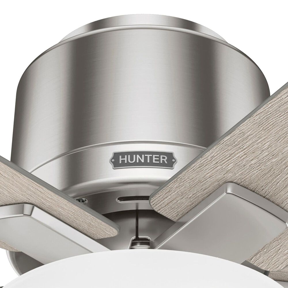 Hunter Fitzgerald 44&quot; Ceiling Fan with LED Lights in Brushed Nickel, , large