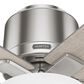 Hunter Fitzgerald 44" Ceiling Fan with LED Lights in Brushed Nickel, , large