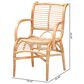 Baxton Studio Seminyak Lounge Chair in Natural Brown, , large