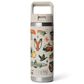 YETI Rambler 18 Oz Water Bottle with Color-Blocked Straw Cap in Cape Summer Camp, , large