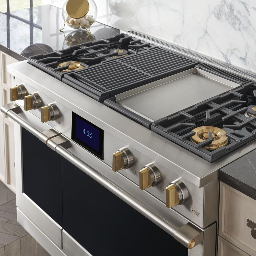 Monogram 48&quot; Dual-Fuel Professional Range with 4 Burners, Grill and Griddle in Stainless Steel, , large