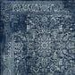 Safavieh Evoke EVK256A 9" Round Navy and Ivory Area Rug, , large