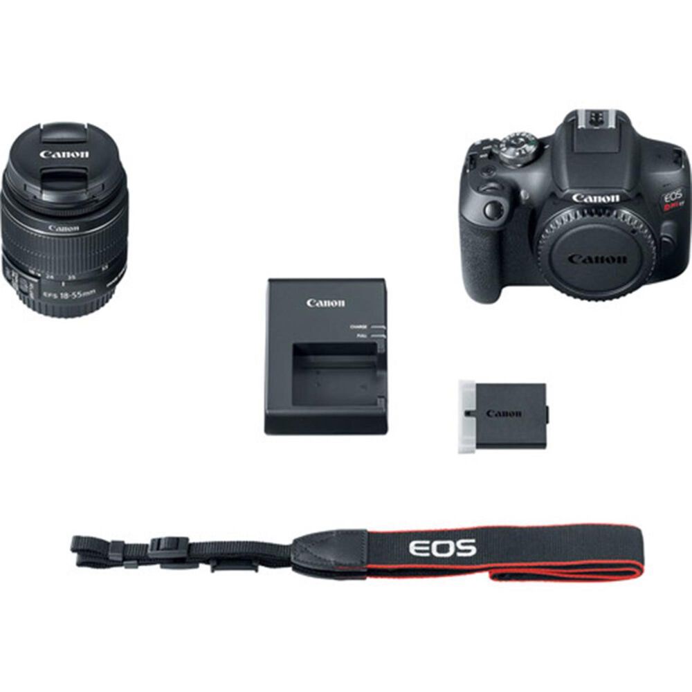 Canon EOS Rebel T7 DSLR Camera with 18-55mm Lens in Black, , large