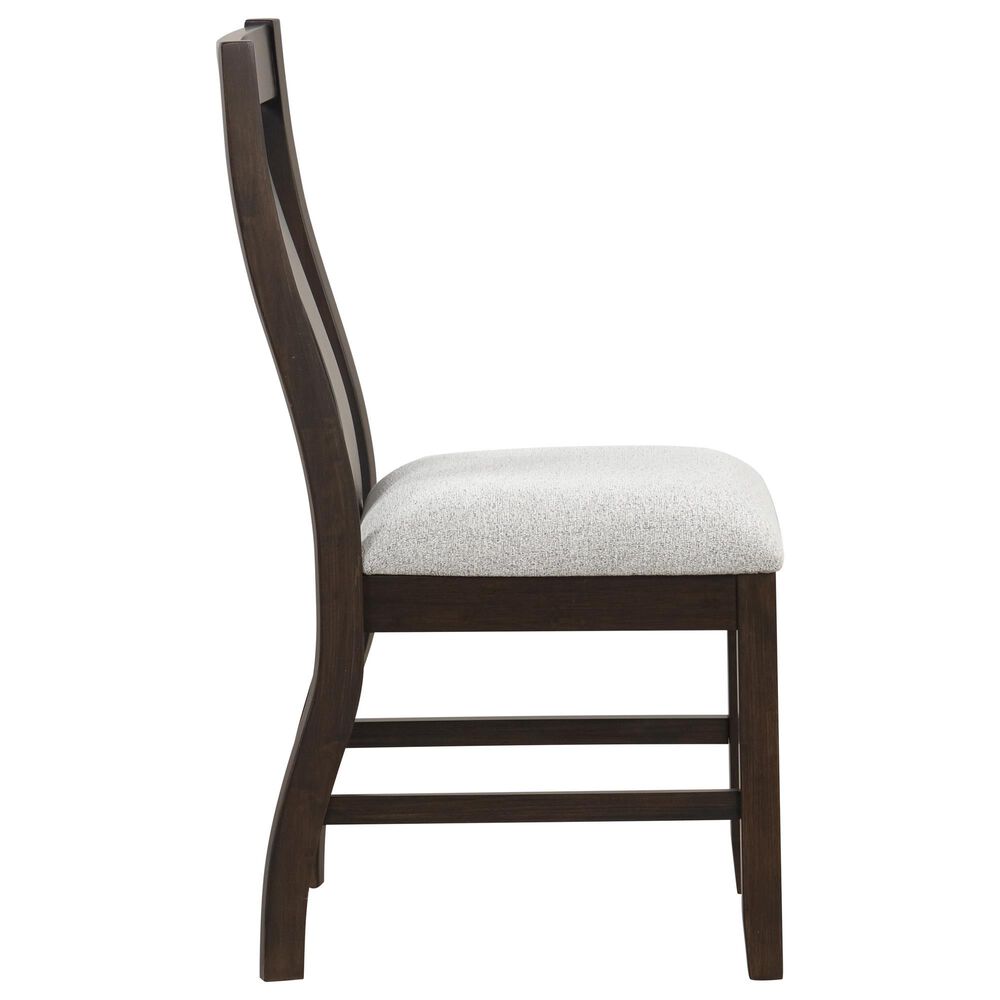 New Heritage Design Chestnut Ridge 5-Piece Round Dining Set in Dark Brown, , large
