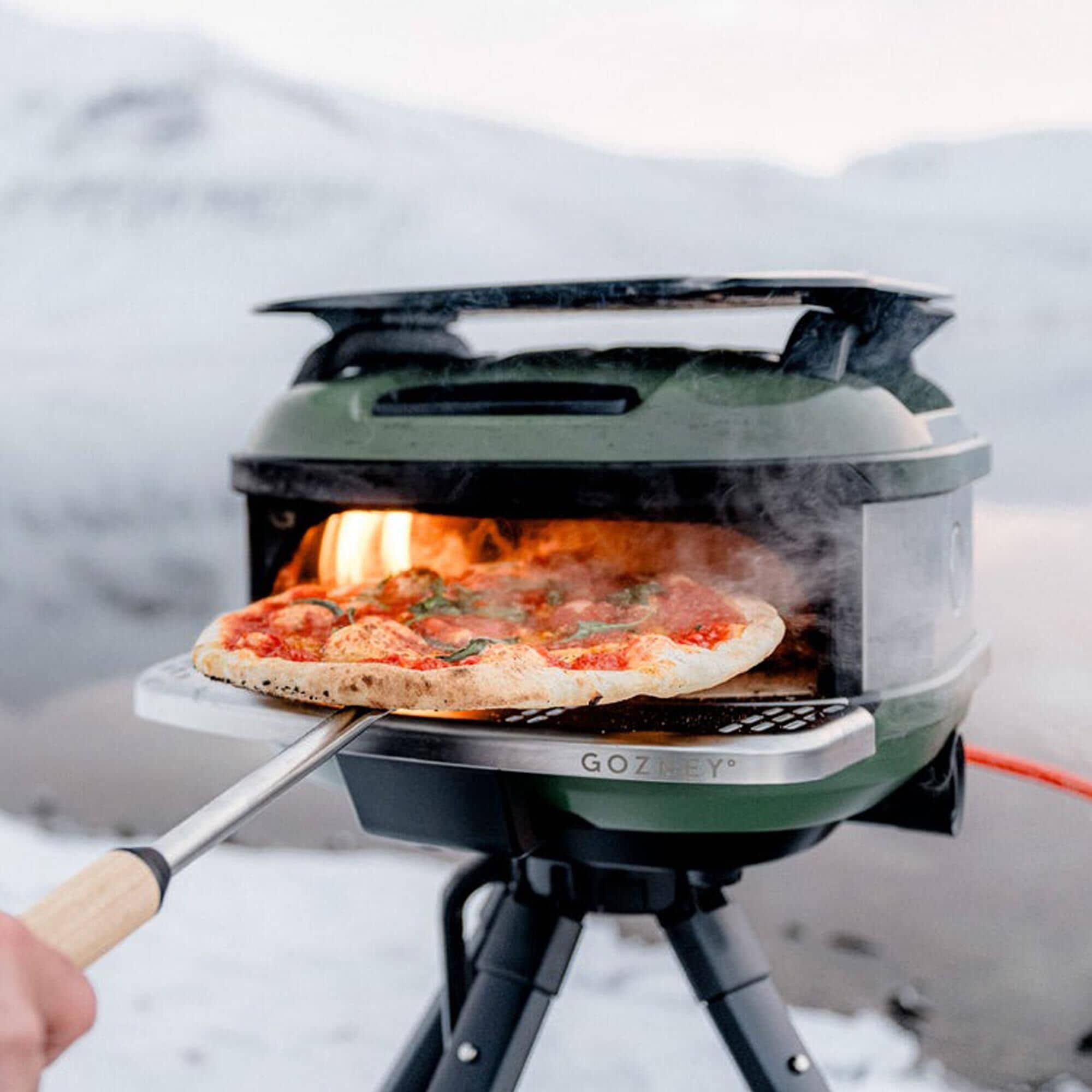 Gozney Tread Outdoor Portable Pizza Oven in Olive