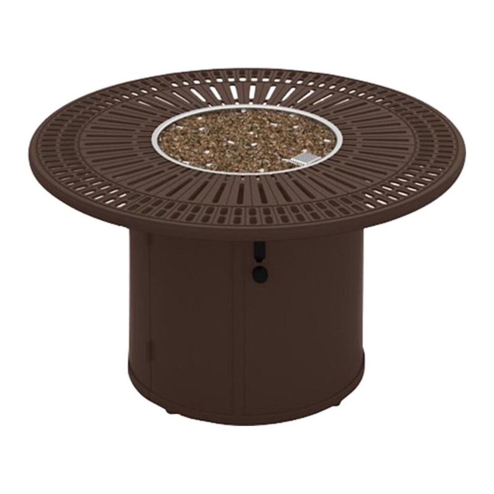Tropitone Spectrum 43" Round Fire Pit in Rich Earth (Pebbles not Included), , large