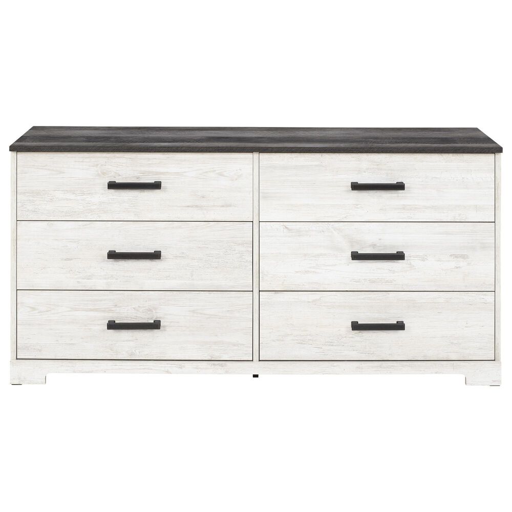 Ashley Shawburn 3-Piece Queen Bedroom Set in Whitewash and Charcoal Gray, , large