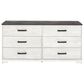 Ashley Shawburn 3-Piece Queen Bedroom Set in Whitewash and Charcoal Gray, , large
