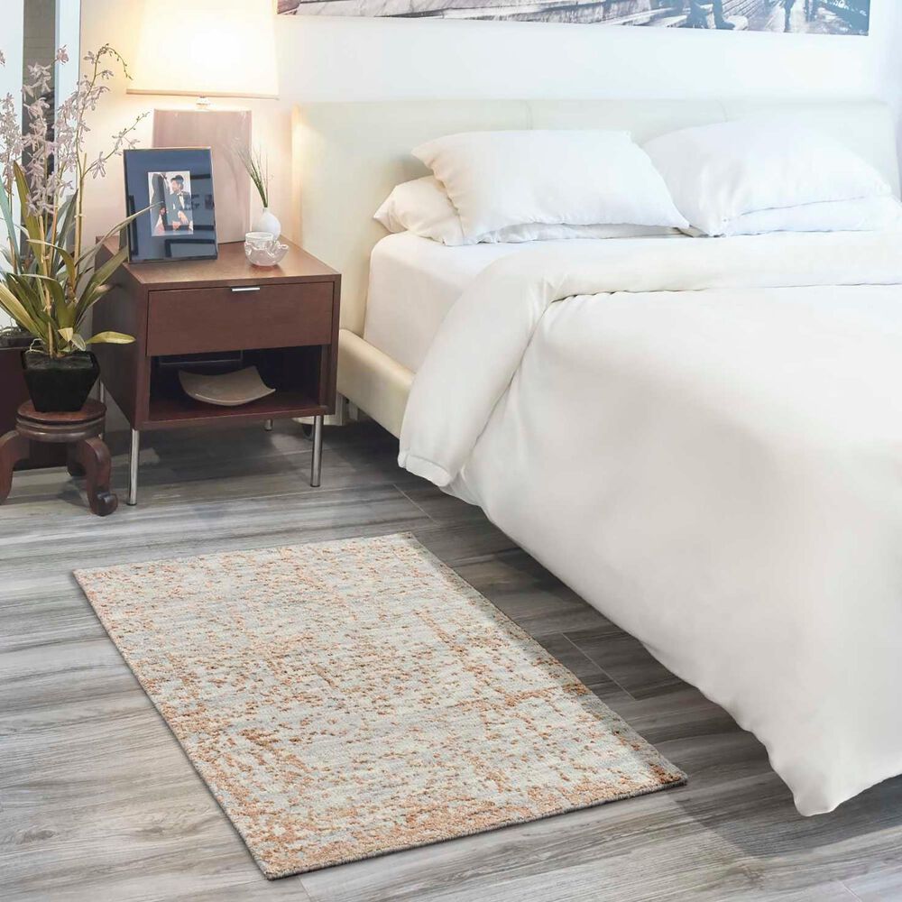 Nourison Luna 2&#39; x 3&#39; Blue and Mocha Area Rug, , large