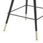 Eichholtz Cliff Counter Stool in Black and Brass (Set of 2), , large