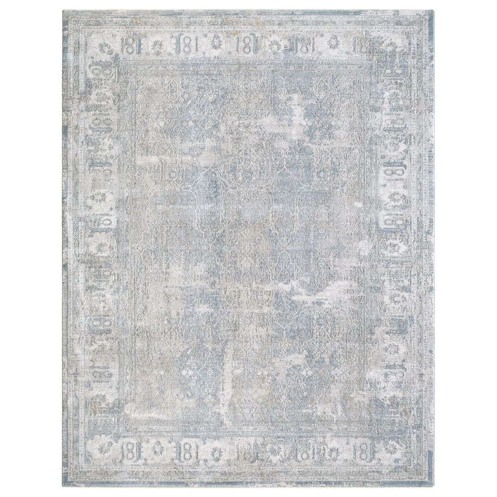 Surya Brunswick Cream, Light Gray, Charcoal, Light Brown and Mustard 6&#39;7&quot; x 9&#39;6&quot; Area Rug, , large