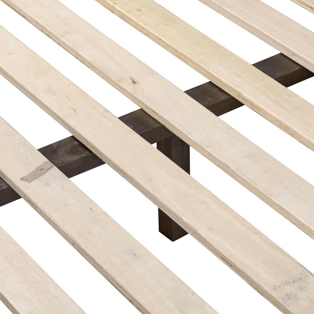 Four Hands Salado Upholstered Platform Queen Bed in Heirloom Cigar, , large